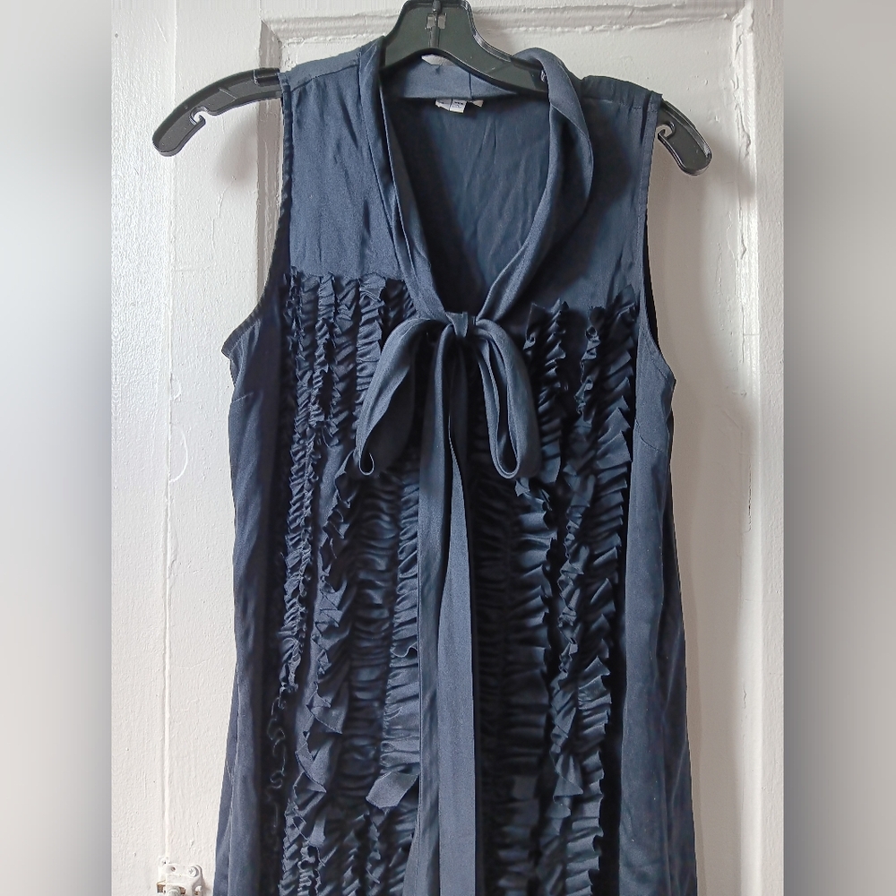 Bill Blass 100% silk maxi dress. Size Small. Dark navy blue. Worn ones
